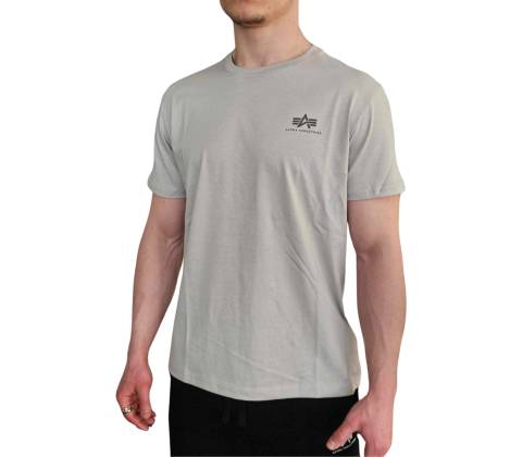Alpha Industries Basic T Small logo Pastel Grey