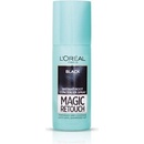 Barvy na vlasy L'Oréal Magic Retouch Instant Root Concealer Spray vlasový korektor šedin a odrostů 01 Black 75 ml