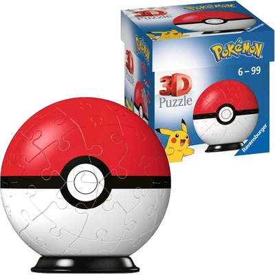 Ravensburger 3D PuzzleBall Pokémon Pokéball - 54 ks