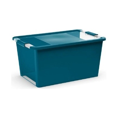 Keter Plastový Bi Box L s víkem 40l tyrkysový