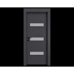 EUROSTILL Интериорна врата с каса EUROSTILL MILANO с остъкление TW 78x205 cm Антрацит (DMTW20578UG110/S)