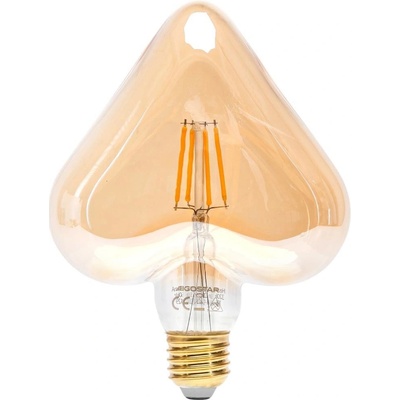 Aigostar B.V. LED Žiarovka FILAMENT E27/4W/230V 1800K srdce