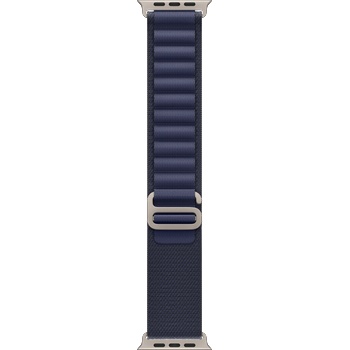 Apple Каишка от Apple - 49 мм Navy Alpine Loop - Medium - Natural Titanium Finish (MXMY3ZM/A)