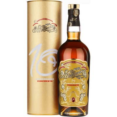 Ron Millonario 10 Aniversario Cincuenta 50% 0,7 l (tuba)