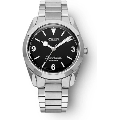 Nivada Grenchen Super Antarctic 3.6.9 Black - Bracelet Flat Link