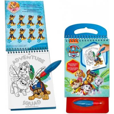 Euroswan Vodní omalovánky Paw Patrol s magickým perem a rébusy