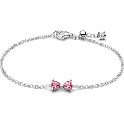 Pandora Nežný strieborný náramok Ružová mašlička Timeless 594234C01 16 cm