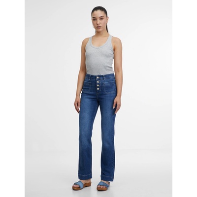 ORSAY Tmavomodré dámske bootcut džínsy