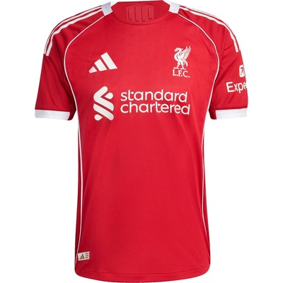 adidas Футболна фланелка Adidas Liverpool Authentic Home Shirt 2025 2026 Adults - Red