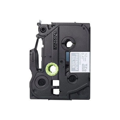 Brother TZe-PR935 ламинирана лента за надписи 12 мм x 8 м сребристо-бяла (TZEPR935)