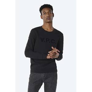 APC A. P. C. суичър мъжки от памук Bluza Sweat Vpc COECQ-H27378 BLACK (COECQ.H27378)