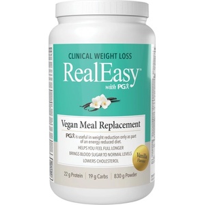 Natural Factors Real Easy with PGX Vegan Meal Replacement [830 грама] Ванилия