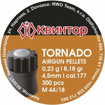 Diabolky Kvintor Tornado B 4,5 mm 300 ks