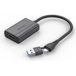 Vention Преходник Vention, USB-C/A към HDMI, 1080p@60Hz - ACYHB (ACYHB)