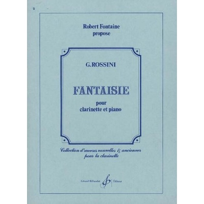 Fantaisie Gioachino Rossini klarinet a klavír