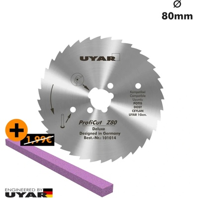 UYAR Univerzálny zubatý kotúčový nôž 80 mm ProfiCut Deluxe