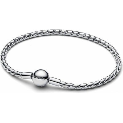 PANDORA Moments náramek s kulatým zapínaním a řetízkem ve tvaru křídel 18 594028C00-18