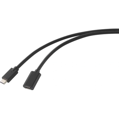 Renkforce RF-4755222 USB, USB 3.2 Gen2 (USB 3.1 Gen2) USB-C ™ zástrčka, USB-C ™ zásuvka, 2m, černý