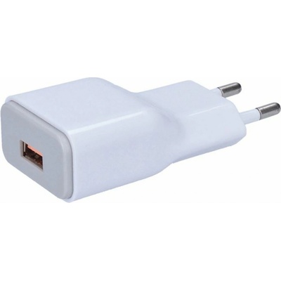 Solight USB nabíjecí adaptér, fast charge: 1x USB Qualcomm, 5V2A/9V1.5A/12V1A, AC 230V, bílošedý DC51 – Zboží Mobilmania