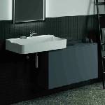 Ideal Standard Atelier Conca стенен шкаф за монтаж на стена с 1 чекмедже и плот 100 см мат антрацит (T4319Y2)