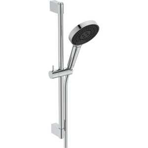 Ideal Standard Idealrain Solos - Комплект от душ-глава, штанга и маркуч, 3 режима на струята, EcoFlow, хром A7897AA (A7897AA)