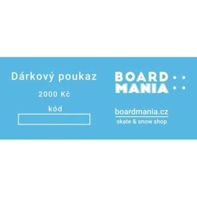 Dárkový poukaz Boardmania v hodnotě 2000 Kč
