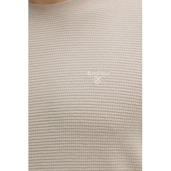 Barbour Памучна тениска Barbour PLATFORD в бежово с изчистен дизайн MTS1464 (MTS1464)