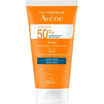 Avène Sun Fluid Ultra-Light слънцезащитен флуид за лице SPF 50+ 50ml