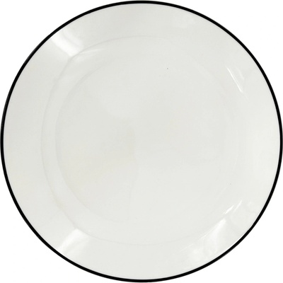 by inspire Dezertní porcelánový talíř Linea Black, 19 cm, černá linka