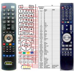 GENERAL DMTECH RL06-AR002C, RL06-AR002D - съвместимо дистанционно управление на марката General (RL06-AR002C, RL06-AR002D) Дистанционно