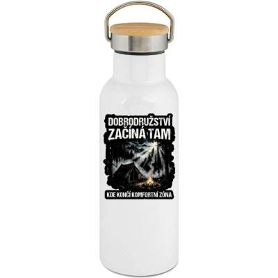 123TRIKO termoska Dobrodružství začíná tam kde končí komfortní zóna 500 ml narozeniny
