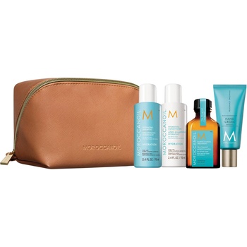 Moroccanoil Комплект Travel Hydration, с несесер, 4 части