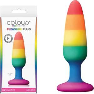  Анален плъг в малък размер, цветна версия 10, 8см. - Pride Edition Small Rainbow (NSTOYS0789)