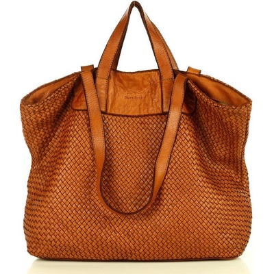 Mazzini Marco kožená shopper taška camel v186a