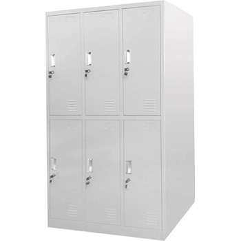 RFG Гардероб RFG, метален, троен, с шест отделения, 185 x 90 x 4 (4035180038)