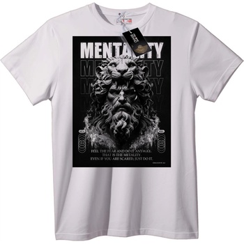 NOONEBRAND Тениска Ментален Лъв - L, Black