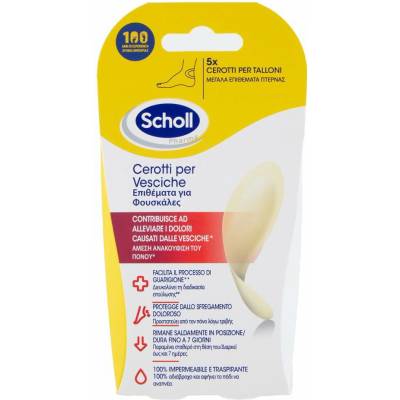 Scholl náplasti na pľuzgiere na pätách 5 ks