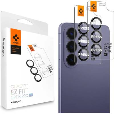 Spigen Протектор за камера за Samsung Galaxy S26 - Optik. tR EZ Fit Pro HD (2 pack) - Spigen - Черен