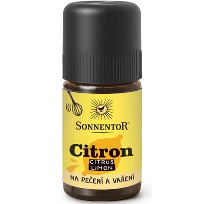 Sonnentor Лимон, етерично масло за печене и готвене, БИО, 5 мл