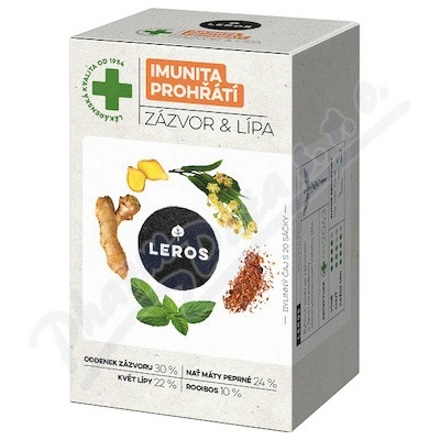 Leros Imunita prohřátí Zázvor&Lípa 20 x 2 g