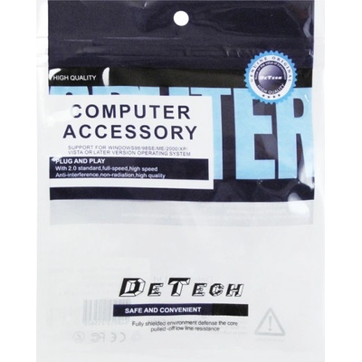 DeTech Преходник No brand, DVI F - HDMI, Черен - 17101