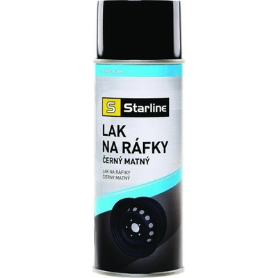 STARLINE Lak na ráfiky čierny matný, sprej 400 ml
