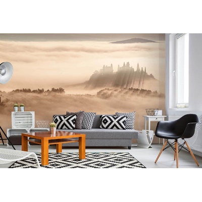 DIMEX ART Самозалепваща се флизелинова фототапета изгрев в мъгла 375 x 250 см