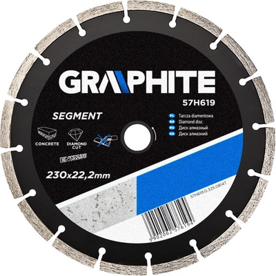 Graphite Diamantový kotúč 230 x 22.2 mm 57H619