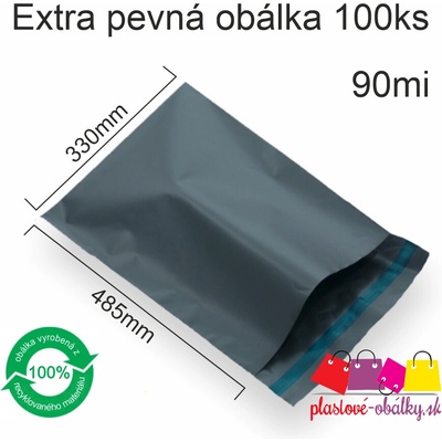 Plastové obálky EXTRA PEVNÉ Balenie: 100 ks balenie, Rozmer: 330 x 485 mm