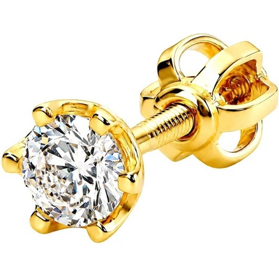 Zlaton Náušnice žluté zlato pecka se zirkonem 0.50cm 0.50g N26032602443