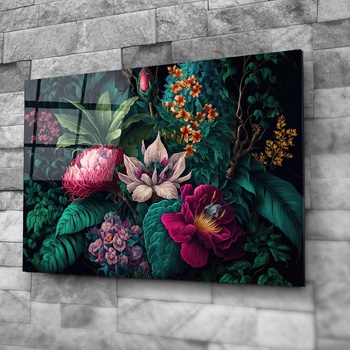 Art gift Стъклено АРТ пано - Цветен разкош