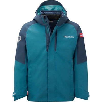 TROLLKIDS Детско 3-в-1 яке Trollkids Kid's Skanden 3in1 Jacket 3-in-1 jacket - Dark Marine / Mystic Blue / Arctic Blue - размер 92 (EU) (703-2832-0611)