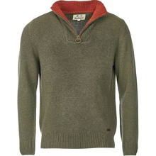 Barbour Nelson Essential Half Zip Sweatshirt Seaweed