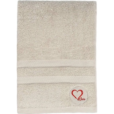Foutastic Love osuška béžová 70 x 140 cm